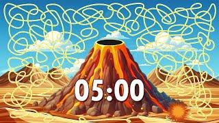 5 Minute Volcano  Timer Bomb  | Confetti Eruption