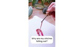 Why are my stitches falling out? part 3 'mini punch needle course'