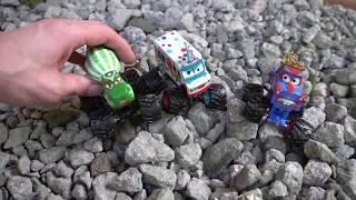 Disney Cars Monster Trucks Mater and Lightning McQueen!