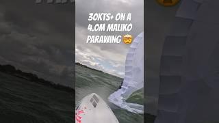 30kts+ on a 4.0m Maliko #parawing… wasn’t fun #foiling #gopro