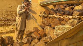 How STONE CRUSHER Works?  Sand Crushing ASMR - How to CRUSH ROCKS? Heavy Machinery ASMR.