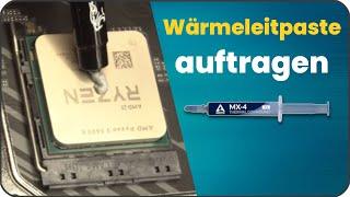 CPU Wärmeleitpaste auftragen | CPU Kühler Wärmeleitpaste entfernen & erneuern