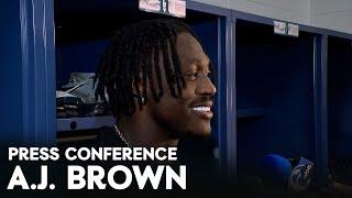 Postgame Press Conference: A.J. Brown and More | Philadelphia Eagles vs Baltimore Ravens