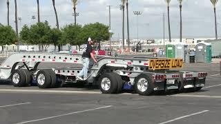 RD REED Heavy Transport Peterbilt 389 Parallel Parking A Triple-16 9-Axle Cozad Trailer -- TFK 2024