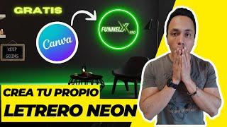 Crea un Fondo con Letrero Neon Para tus Videos GRATIS