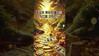 황금과 풍요의 물결이 당신을 감쌈니다 #부자되세요