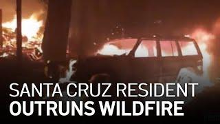 Santa Cruz County Resident Outruns CZU Complex Fire