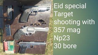 target shooting with Taurus  357 magnum penetration Norinco np22 penetration and chines 30 bore pent