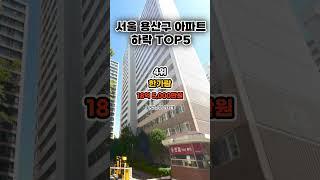서울 용산구 아파트 하락 TOP5 #아파트 #랭킹 #거래량
