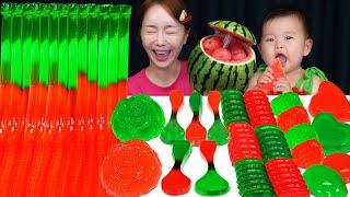 미소와 함께 먹는  여름맞이 수박 젤리 & 디저트 특집 ! 젤리 먹방 Watermelon Jelly & Desserts with Miso Mukbang ASMR Ssoyoung