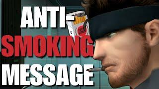 Metal Gear Solid's Anti-Smoking Message is very strange