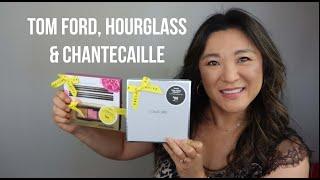 try new makeup tom ford cognac rose, chantecaille faux cils longest lashes & hourglass palette