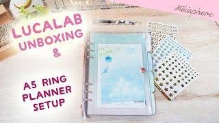 Lucalab Unboxing + A5 6-Ring Planner Setup | First Time I Use Korean Planner!  | Mikisphere