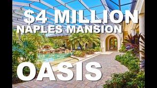 $4MILLION NAPLES MANSION HAS ITS OWN PRIVATE OASIS! LUXURY REAL ESTATE