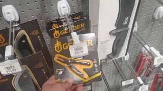 Gerber knives and multi tools at a big box store