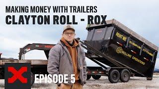 Using an ROX Roll-Off Trailer for Dumpster Rentals | Rolling Operations Dumpster Rental Business