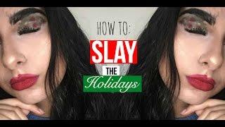 Beautiful Holiday Makeup Tutorial (PARODY)