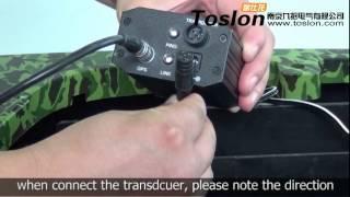 Toslon TF640: 4 controlling box mounting and connection