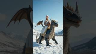 Grandma’s Journey on a Dragon’s Back! #ai #grandmother #dragon