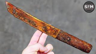 Restoration Rusty Old Japanese Knife