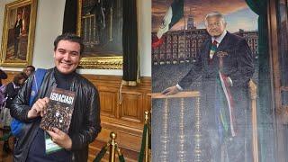 DEVELAN el RETRATO OFICIAL de AMLO en PALACIO NACIONAL en el PASILLO PRESIDENTES