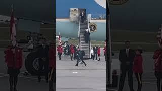 Trump arrives in Calgary on Air Force 1 for G7 Summit