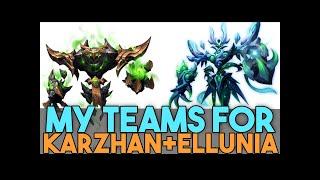 AUTO B5 KARZHAN and ELLUNIA TEAMS! - Safe Teams to Farm Forest B5 & Sanctuary B5 in SUMMONERS WAR!