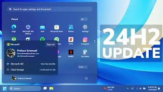 New Windows 11 24H2 Update - Start Menu and Taskbar Changes in Release Preview (Build 26100.1876)