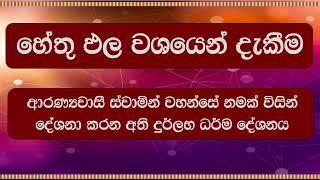 ආරණ්‍යවාසී ස්වාමින් වහන්සේ නමක් විසින් දේශනා කරන අති දුර්ලභ ධර්ම දේශනය