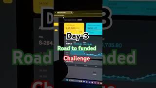 Day-3 Road to funded challenge #crypto #trading #forex