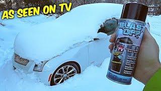 Blast Off Windshield De-Icer - ICE TEST - As Seen on TV