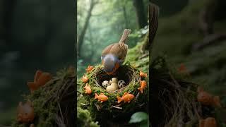 The bird is protecting its children.#birds #birdsong #nest #wildlife