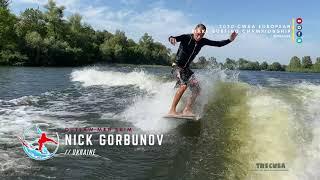 2020 CWSA European Wake Surfing Championship - Outlaw Men Skim - Nick Gorbunov