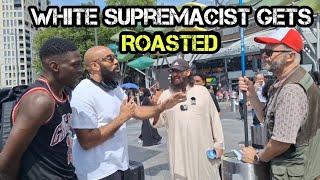 Racist Tommy Fanboy Gets Ro@asted! Mustafa Speakers Corner Straford Sam Dawah