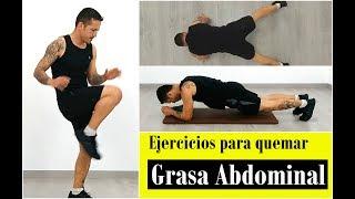 Ejercicios para quemar grasa abdominal en casa rápido