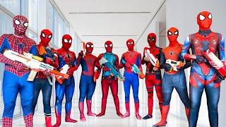 SUPERHERO's Story || Super SPIDER-MAN FULL COLOR TEAM Vs SUPER BADGUY TEAM #3 ( Funny, Live Action )