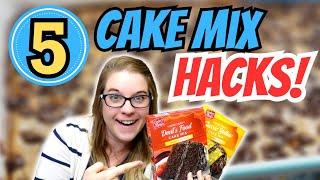 5 INCREDIBLY BRILLIANT Boxed Cake Mix Hacks | Dessert Recipes that are SUPER EASY & Delicious!!