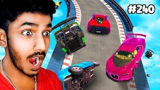 Cars VS Runners Funny Stunt Race with Friends in GTA 5 | Episode 240