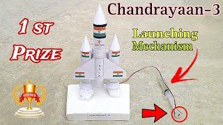 Chandrayaan-3 working model | Chandrayaan for school project | rocket launching - science project