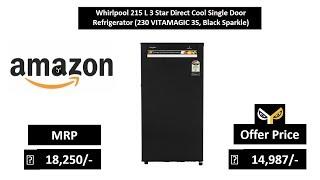 Whirlpool 215 L 3 Star Direct Cool Single Door Refrigerator (230 VITAMAGIC 3S, Black Sparkle)