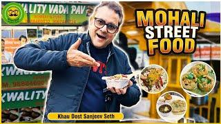 Street Food Mohali | Desi Ghee Aloo Tikki, Dahi Bhalla, Vada Pav, Chai Churi | Khau Dost Sanjeev