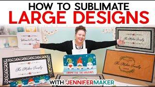 How to Sublimate LARGE Designs | 5 Sublimation Doormats Tested!