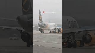 more cloudy on Pushback condor Airlines A320 #munich #viral #airport