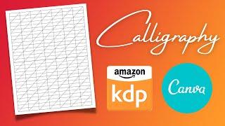 How to Make a Blank Calligraphy Workbook Interior for Amazon KDP | Canva Tutorial | FREE Interiors