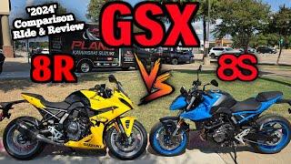 2024 Suzuki GSX 8R & GSX 8S RIDE & REVIEW | WHATS THE DIFFERENCES