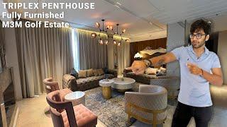 EXCLUSIVE FULLY FURNISHED TRIPLEX PENTHOUSE For Sale in M3M Golf Estate | Golf Course Extn Road