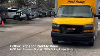 Orlando Directions to shuttle for MCD Auto Rentals