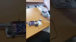 Distance Measurement with Ultrasonic Sensor, OLED and Servo Angle Control! #shorts #diy #arduino