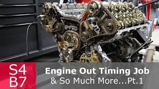 Major timing service on the NEW Audi S4 4.2 Long block V8