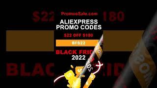  AliExpress Black Friday Promo Codes November Sale 2022 #shorts